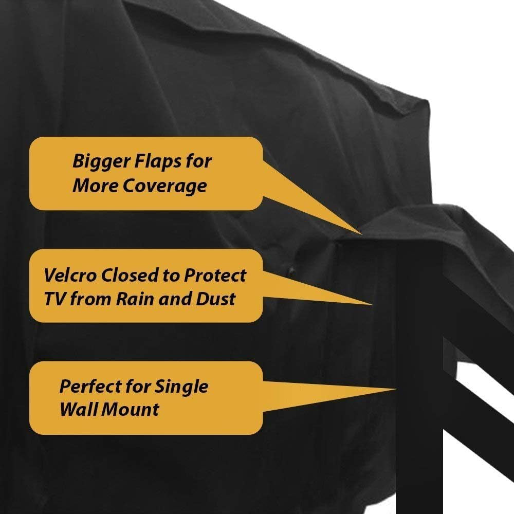 Depot Outdoor TV Cover 46 to 48 Inches with Bottom Cover, Heavy Duty, Waterproof Thick Fabric, Weatherproof Outdoor TV Enclosure for outside TV